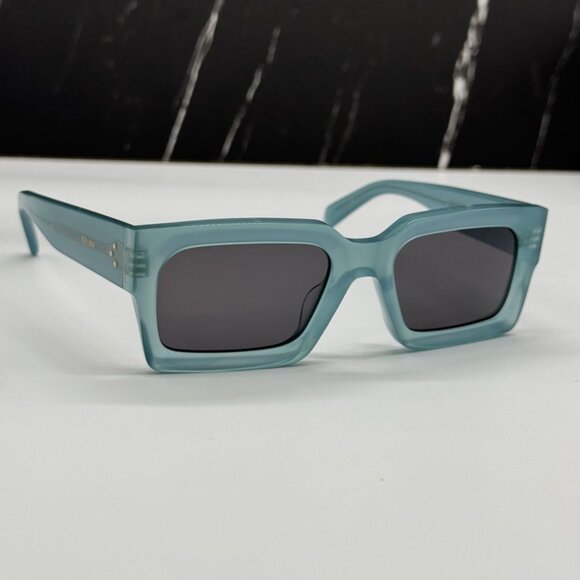 NEW CL40280U 93A CELINE SUNGLASSES SHINY LIME TRANSPARENT WOMEN EYEWEAR CELINE - Picture 1 of 12